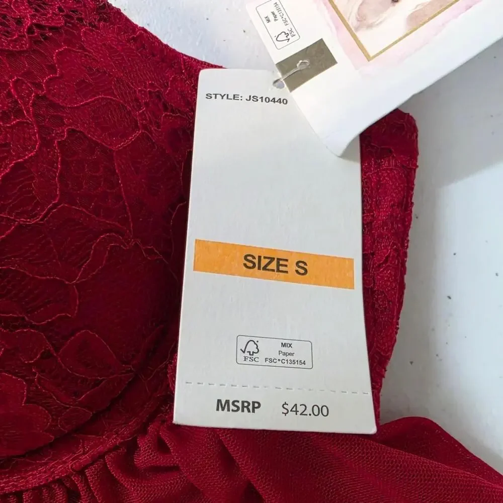 Jessica simpson red lace babydoll